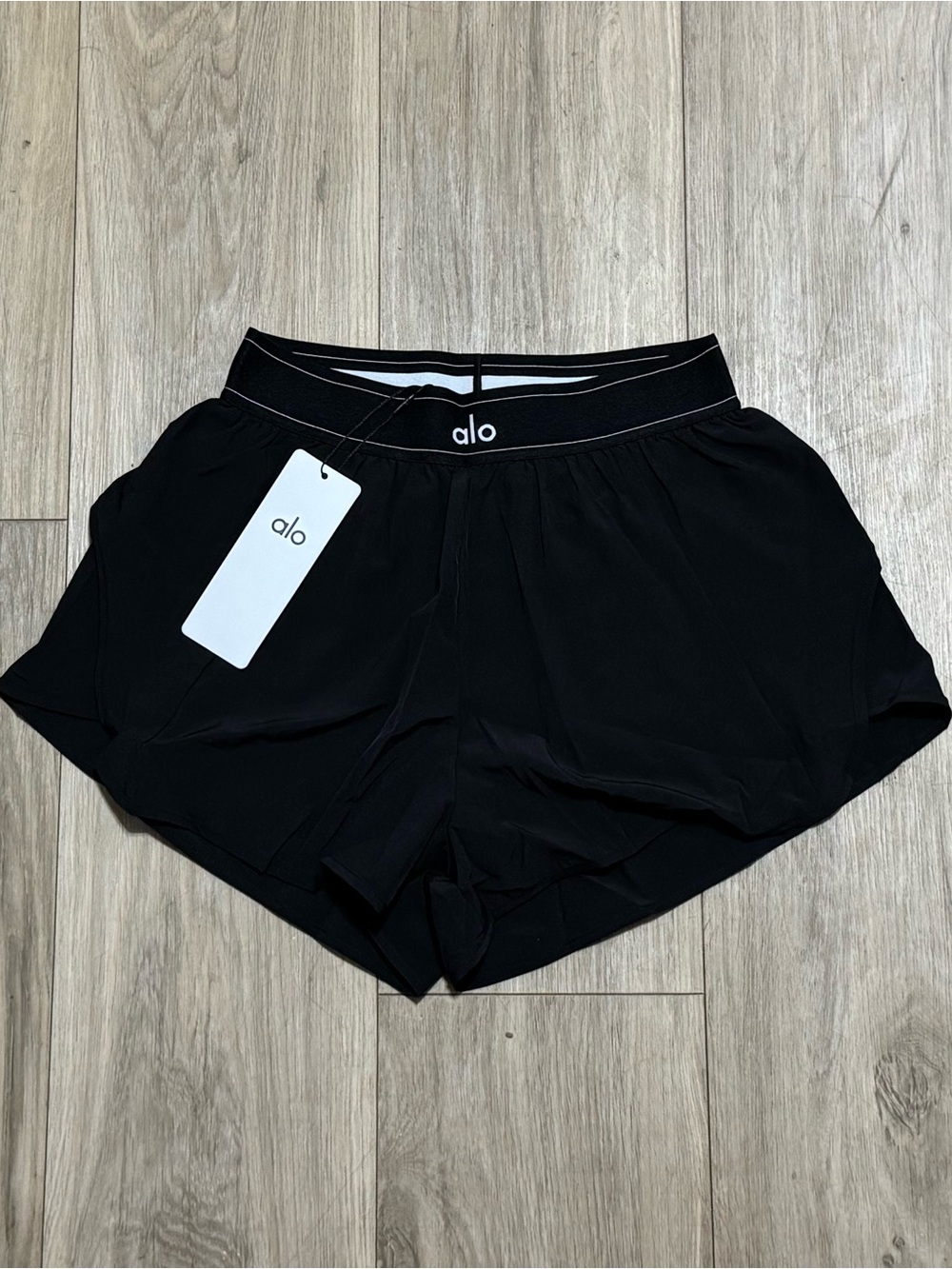 ALO Yoga Black Lightweight Athletic Shorts